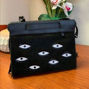 Min & Mon Black Calfhair Vali All Over Eyes